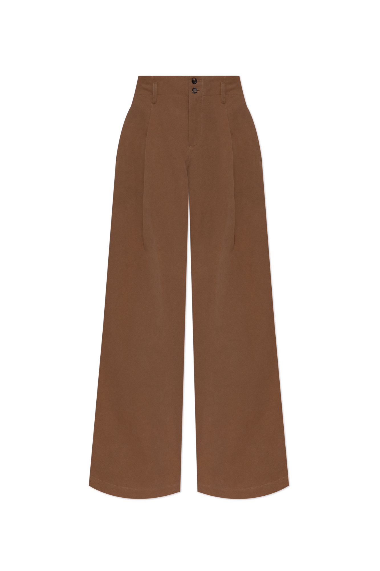 パンツ Chloe FW25 Brown cotton wide-leg pant (CH25APA11365 208) Chloé Wide-leg pants | Women's Clothing | Vitkac